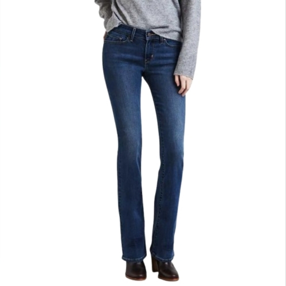 Levi's Denim - Levi's 715 Bootcut Medium Wash 5 Pocket Jeans Size 27 Mid Rise Waterless Comfort